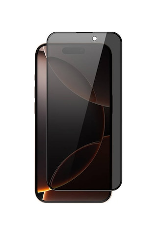 Apple Uyumlu iPhone 16 Pro Max 5d Hayalet Privacy Lüx Dayanıklı Cam Ekran Koruyucu