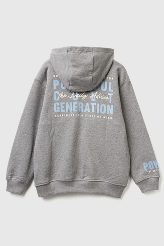 United Colors Of Benetton Erkek Çocuk 3j68c505g-25k Sweatshirt Gri Melanj-2134 Gri