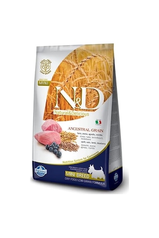N&d Ancestral Grain Köpek Kuzu, Kılçıksız Buğday, Yulaf & Yabanmersini Yetişkin Mini 2.5 Kg