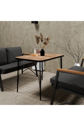 Mb Garden Furnıture Simetri Model, Balkon, Bahçe, Cafe, Metal Koltuk Takımı, Bahçe Takımı ,çay Seti,2+2 Masalı Süngerli Antrasit