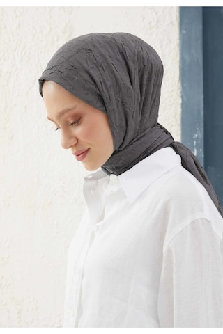 Bambu Kraş Şal Tesettür Giyim, Yüksek Kalite, Hafif, Rahat, Şık, Premium, Lux, Shawl, Scarf Füme