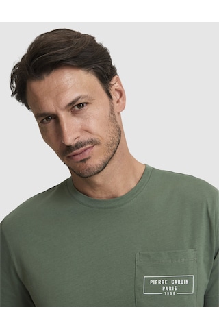 Pierre Cardin Erkek Haki Tişört 50327866-vr027