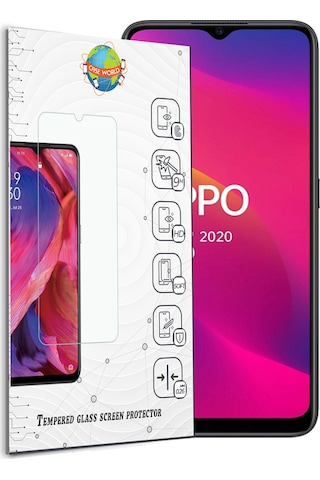 Oppo A5 2020 Temperli Ekran Koruyucu Kırılmaz Cam