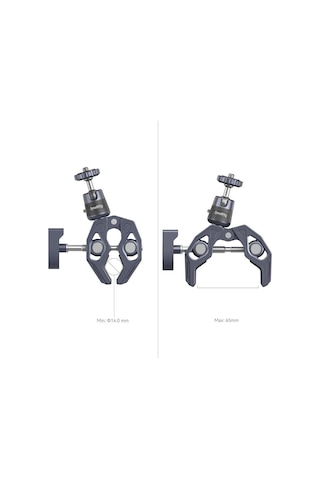 Smallrig 4102b Aksiyon Kameraları İçin 360 Küresel Başlık Montajlı Süper Kelepçe