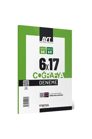 2026 AYT Coğrafya 6x17 Deneme - Marka Yayınları 2026 AYT Coğrafya 6x17 Deneme - Marka Yayınları