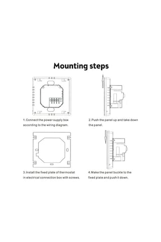 Fastbuy Akıllı Wifi Termostat - 5+2 Programlanabilir Su Isıtıcı Kontrol Cihazı 3a Beyaz