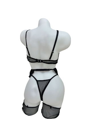 Siyah Jartiyer Takım - 60-1001