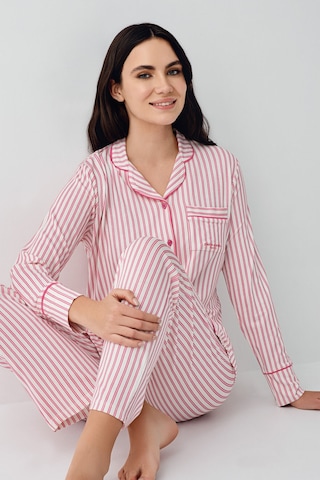 Pierre Cardin Kadın Bordo Gömlek Pijama Bordo