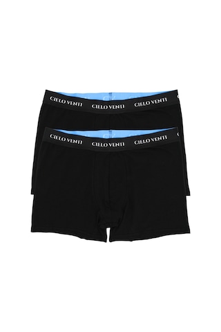 Cielo Venti Must Have 2'li Organik Pamuk Erkek Boxer Siyah