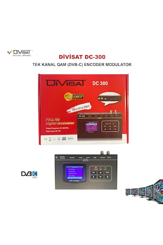 Divisat Dc-300 Tek Kanal Qam Dvb-c Encoder Modülator