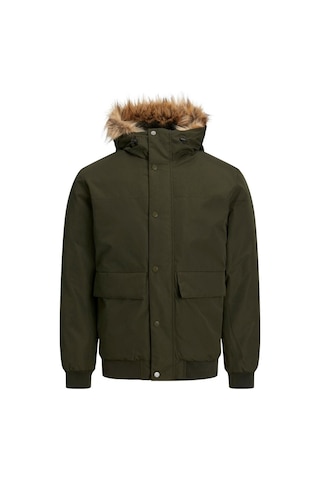 Jack & Jones Jack&Jones Jjchamp Bomber Jacket Faux Fur Haki 001