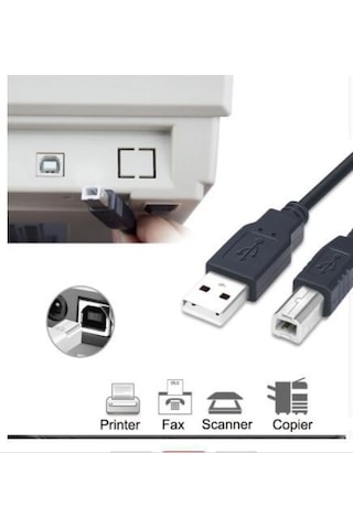 Usb Yazici Kablosu Printer Ara Kablosu Lg Epson Hp Canon Samsung Uyumlu