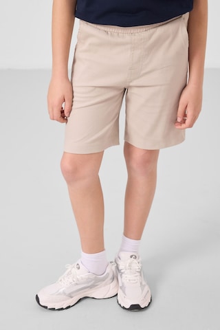 Lacivert-taş Pamuklu Oversize Fit Dokuma Hafif Esnek Chino Erkek Çocuk Şort Takım - 11279 Lacivert