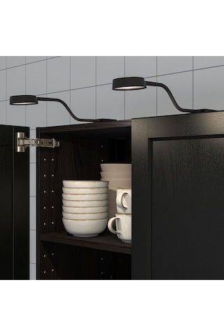 Led'li Dolap Aydınlatması, Siyah, 120 Lm 1