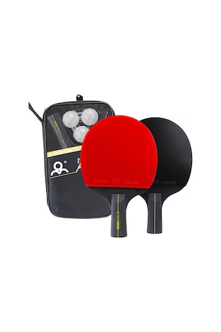 Reedark Üç Spora Uygun Yang Ahşap Konstruksiyonlu Özel Logo Eklenebilir İki Adet Ping Pong Raketi Seti Düz/kısa Sap - Eğitim Ve Yarışma İçin Dayanıklı Ve Duyarlı Diğer