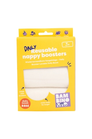 Bambino Mio Yıkanabilir Bebek Bezi Yedek Emici Takviye Pedi Booster 3'lü Paket Standart