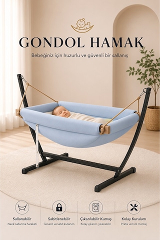 Quero Puanti Gondol Hamak - Mavi