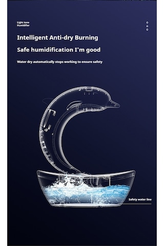 Dolphin Su Damlası Nemlendirici Bluetooth Hoparlör