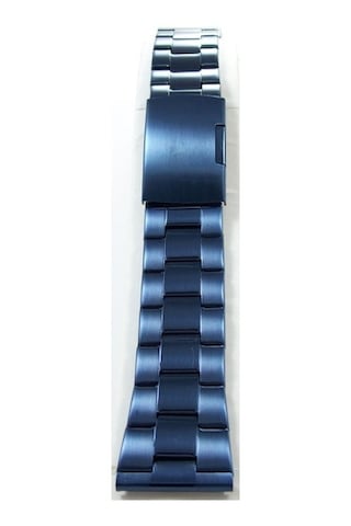 26Mm Lacivert Metal Saat Kordonu Kolçak Kordon Orta Kısımlar Parl