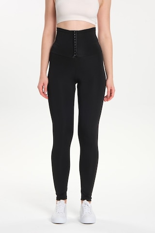 Fit Women Kadın Ekstra Yüksek Bel Kopçalı Tayt 4409 Siyah