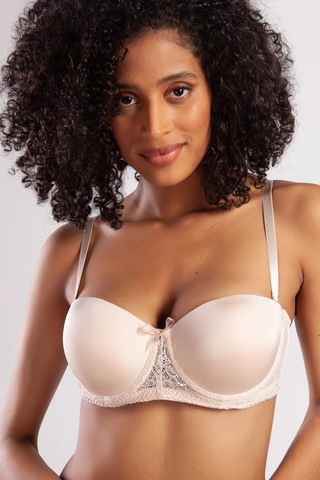 Melonika Golshan Gala Push-up Strapless Bra, Ten Konforlu Ve Şık Sütyen, Strapless Çok Renkli