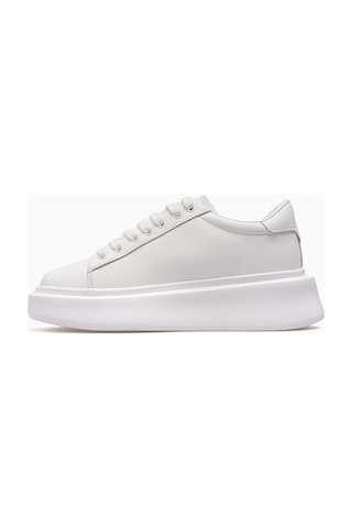 Lufian Grace Kadın Deri Sneaker Ayakkabı 26y 121230109 Beyaz