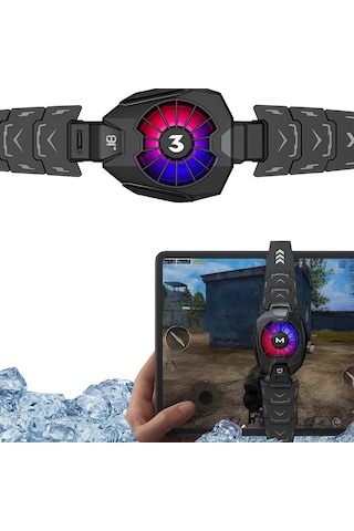 Dijital Göstergeli Rgb Led Işıklı Gamer Oyuncu Telefon Ve Tablet