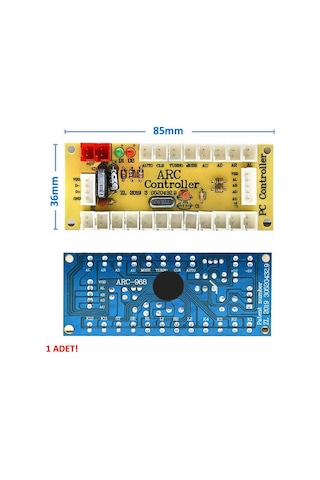 Arcade Usb Kontrol Kart Seti Pc Joystick Oyun Kol Konsol Buton Kablo Kit 5v Diy Gecikme Kit