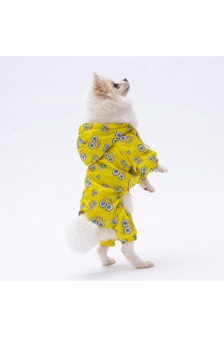 Pettrend Sungerbob Tulum Köpek Kıyafeti Köpek Yağmurluğu