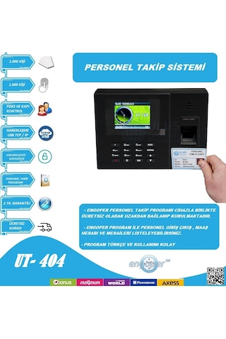 PARMAK İZİ PERSONEL TAKİP SİSTEMİ PROGRAM KURULUM DAHİL