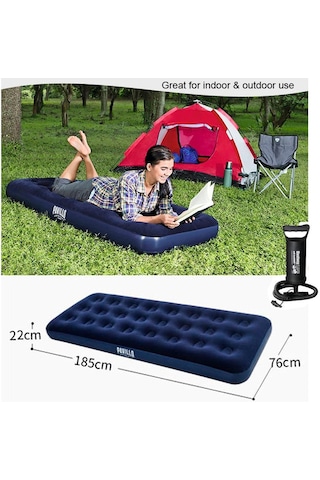 Bestway 67000 Tek Kişilik Şişme Yatak + Pompa 185x76x22 CM