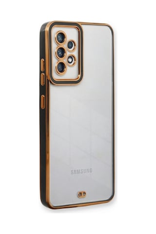 Samsung Galaxy A33 5g Kılıf Liva Lens Silikon - Siyah