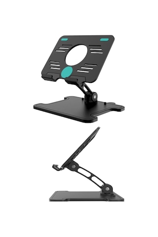 Katlanabilir Taşınabilir Masaüstü Tablet Standı Taşınabilir Tablet Şarj Standı Ayarlanabilir Stant