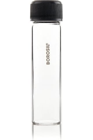 Cam Deney Tüpü Düz Tabanlı Pp Vida Kapaklı - 25X95 Dibi Düz