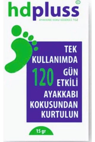 HD Pluss 120 Gün Etkili Ayak Koku Önleyici Koku Giderici Toz 12 x 15 G