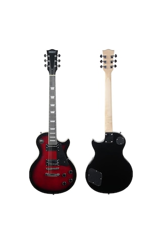 Midex Grx-200rds Profesyonel Les Paul Kasa Hh Elektro Gitar Seti Kırmızı Sunburs