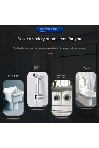 Xurunkeji 1/2 İnç Evrensel Arayüz Musluğu Çift Çıkışlı Çift Kontrol Su Musluğu Ev Banyo Hortumu Sulama Bağlantısı Mavi Mavi