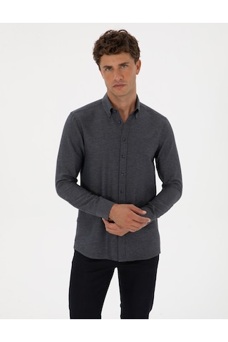 Pierre Cardin Erkek Lacivert Gömlek Desenli 50316768-vr033 Lacivert
