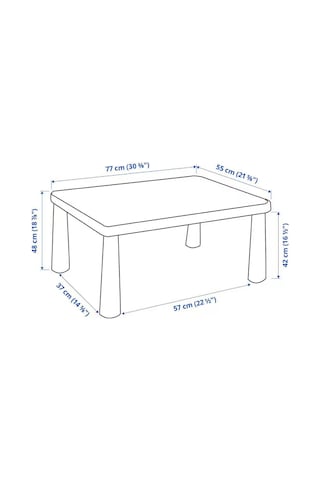 Mammut Çocuk Masası Yeşil Dikdörtgen 77x55 Cm Yeşil