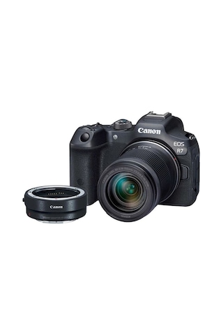 Canon EOS R7 + 18-150 MM Fotoğraf Makinesi + EF-EOS R Adaptör (Canon Eurasia Garantili)