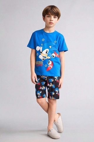 Defacto Sonıc The Hedgehog Regular Fıt 2li Pijama Takımı Erkek Çocuk H4109a826hsbe64 Mavi-be64