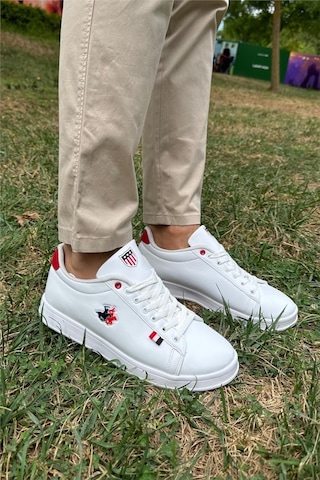 Erkek Sneakers Günlük Spor Ayakkabı Beyaz - Kırmızı-beyaz - Kırmızı Beyaz - Kırmızı