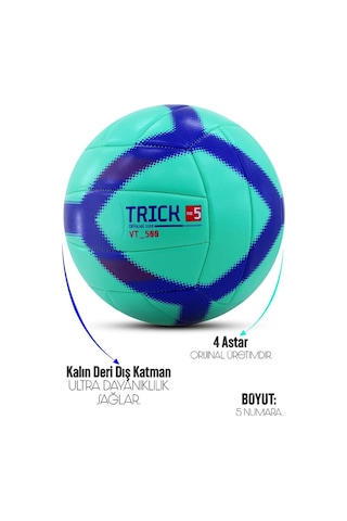 Voleybol Topu Vt500 Trick No:5 Yumuşak Doku Semi-pro İç-dış Mekan Soft Touch 270 G Yeşil