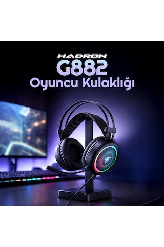 Hadron G882 Gaming Kulaklık 7.1 Surround Ses Usb Siyah