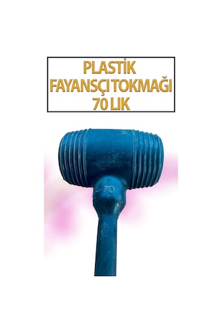 Kauçuk Tokmak Fayans Fayansçı Tokmağı Çekiç Seramik Karo Döşeme Parke Tadilat 70 Lik Siyah