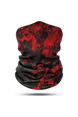Kırmızı Boya Motosiklet Bandana Boyunluk Outdoor Balaklav