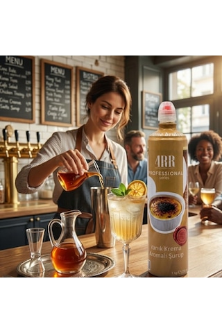 4rr Yanık Krema Aromalı Kahve & Tropikal İçecek & Kokteyl Şurubu 750 Ml Diğer