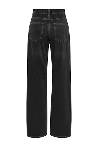 Only Maddie Wide Leg Yüksek Bel Kot Pantolon Siyah Siyah