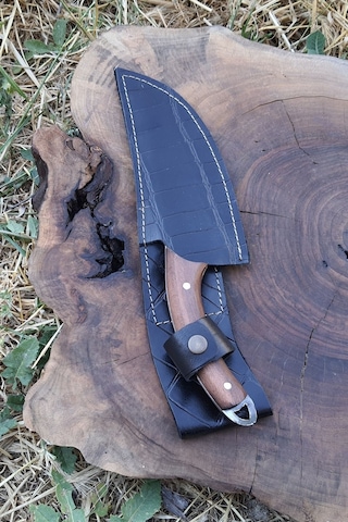 Outdoor Bıçak El Yapımı Kamp Bıçağı 27 Cm Kahverengi