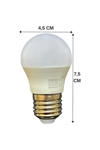 1 Adet Osaka 7w 50w Beyaz Işık 6500k E27 Duylu Kalın Duy Led Mini Ampul